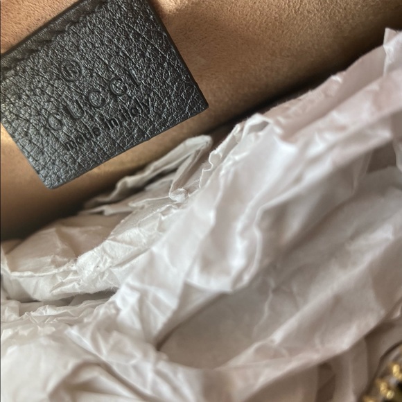 🛑SOLD🛑 authentic black Gucci Mini Leather Ophidia Round Crossbody Shoulder Bag - Picture 9 of 11